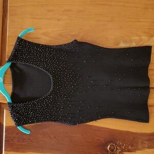 Unbranded Black Beaded Tank Top Small/Medium?